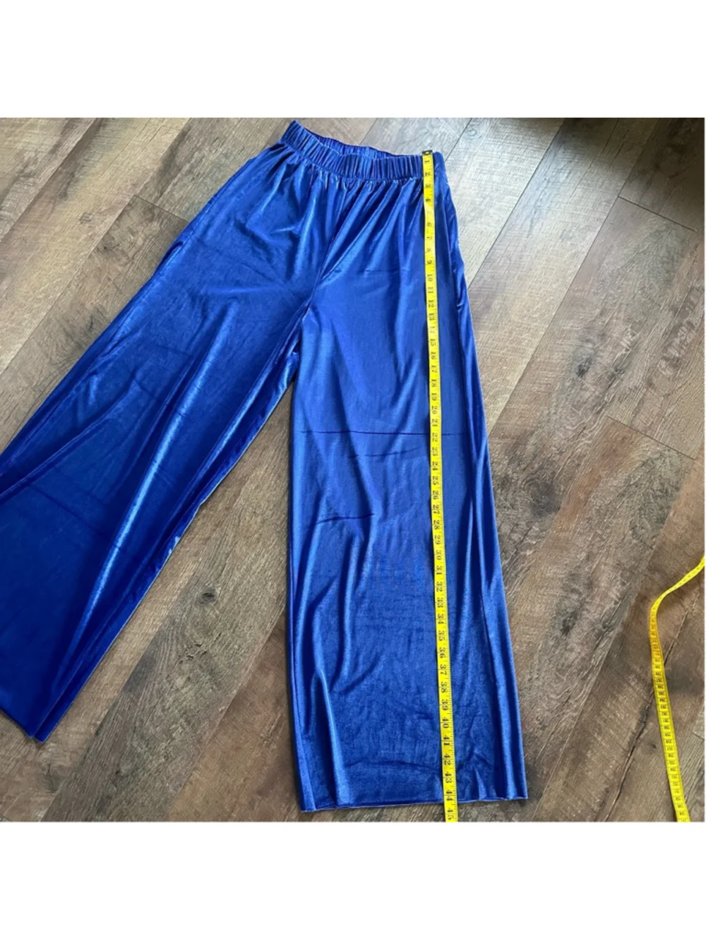 Women Zenana Pants Size S Blue Summer